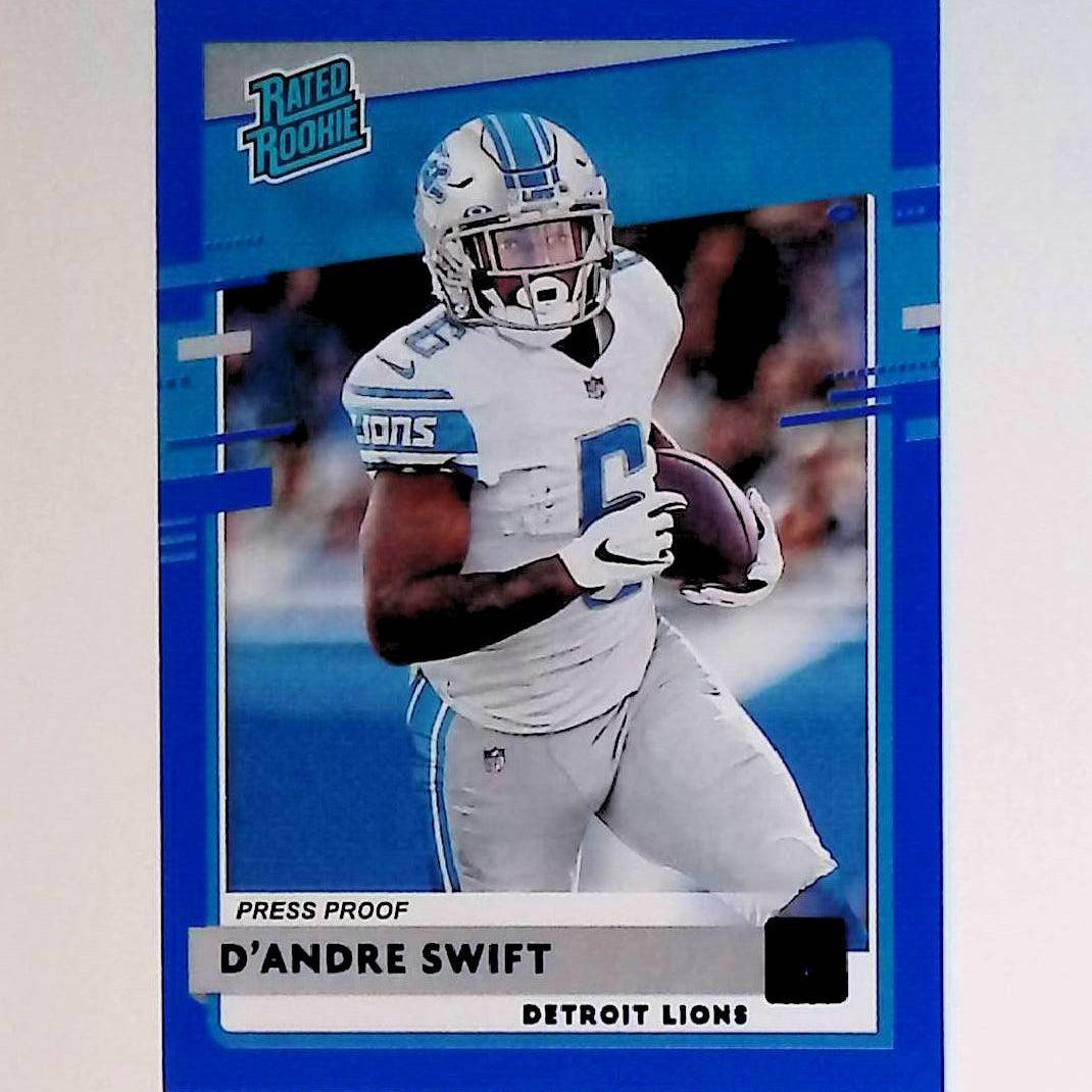 2020 Donruss Press Proof Blue #309 D'Andre Swift Rated Rookie - LoCo Collectables