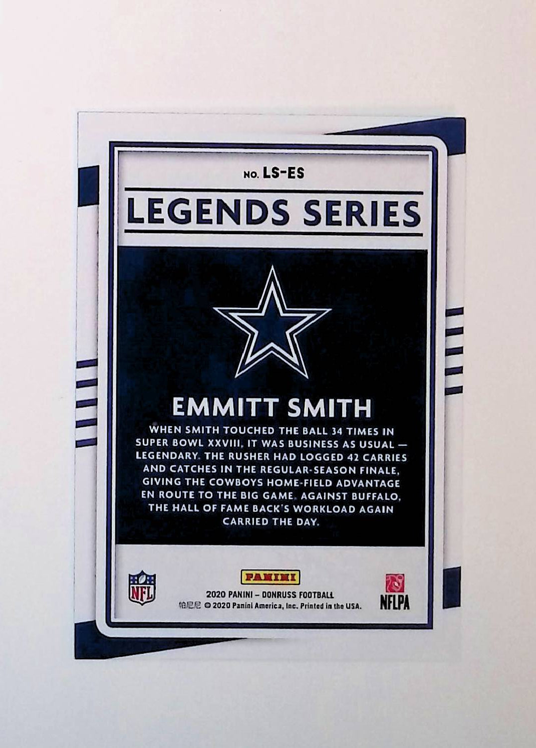 Emmitt Smith 2020 Donruss The Legends Series #LS-ES - LoCo Collectables