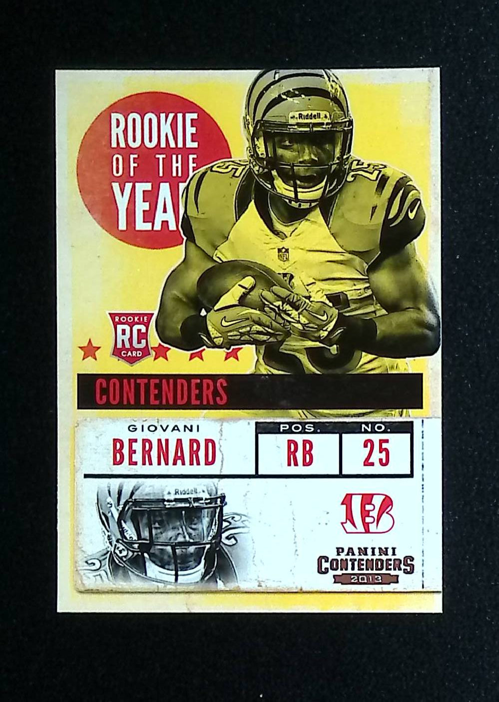 Giovani Bernard 2013 Panini Contenders ROY Contenders #6 (Rookie Card) - LoCo Collectables