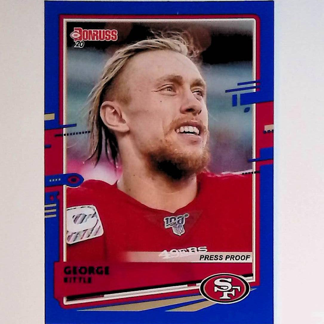 2020 Donruss Press Proof #11 George Kittle Photo Variation - LoCo Collectables