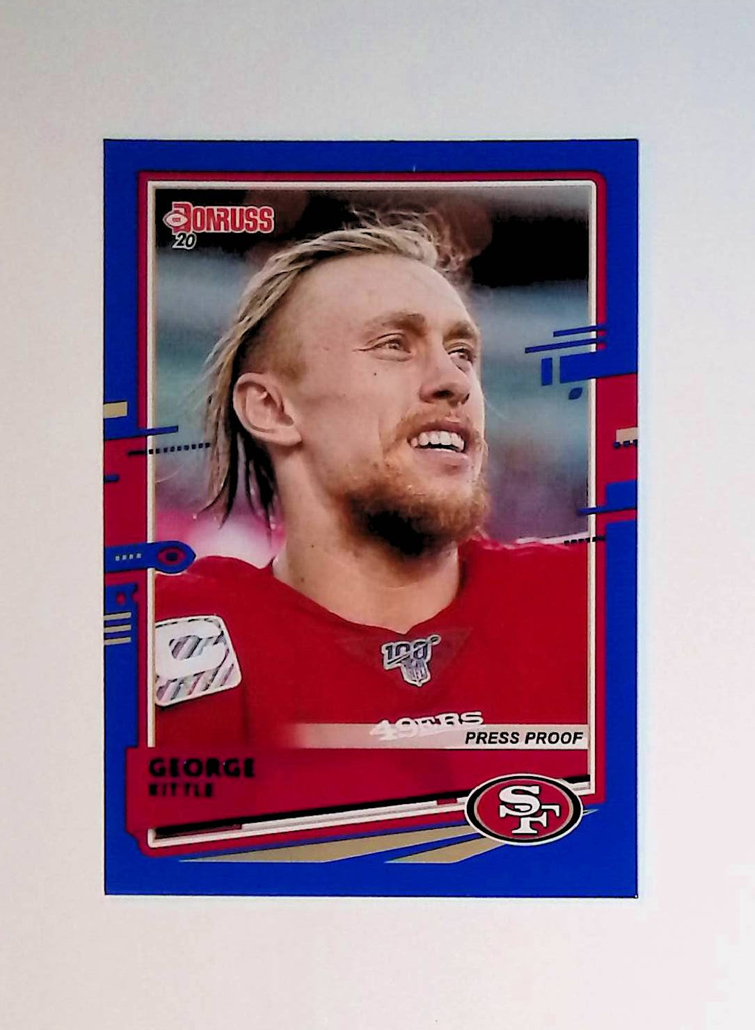 George Kittle 2020 Donruss Press Proof #11 (Photo Variation SP) - LoCo Collectables