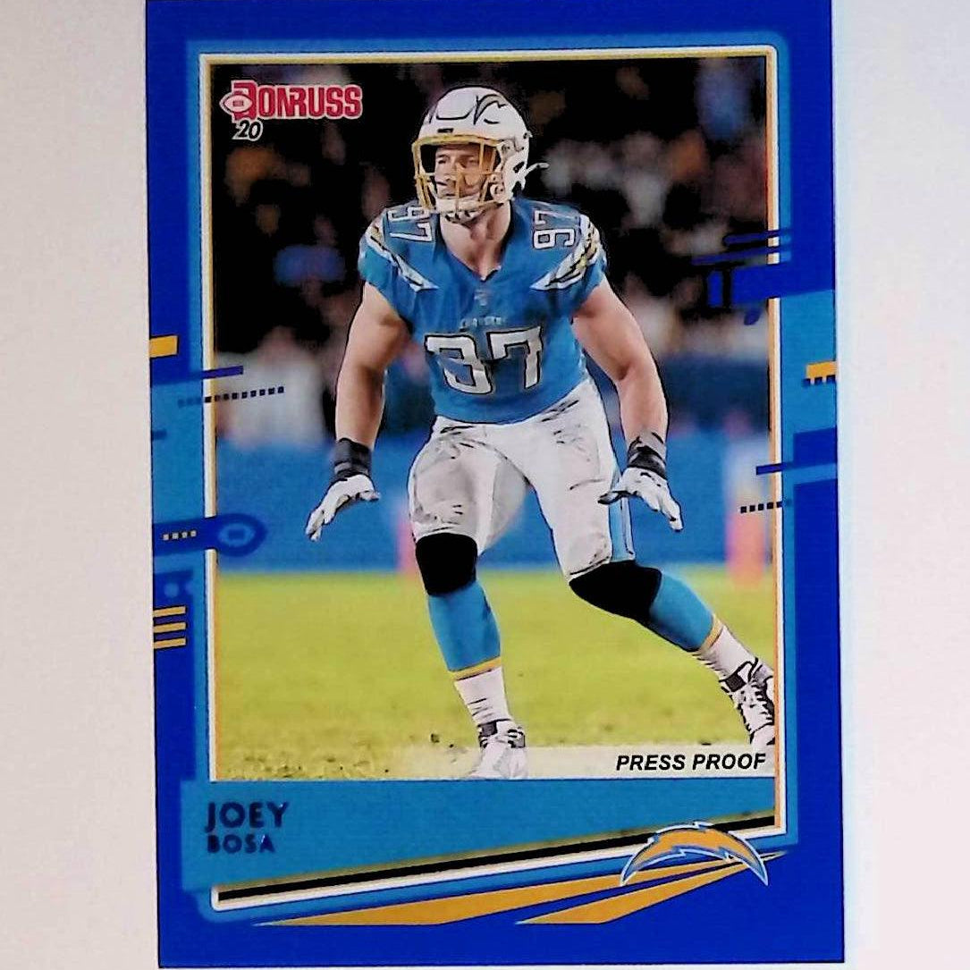 2020 Donruss Press Proof Blue #136 Joey Bosa Photo Variation - LoCo Collectables