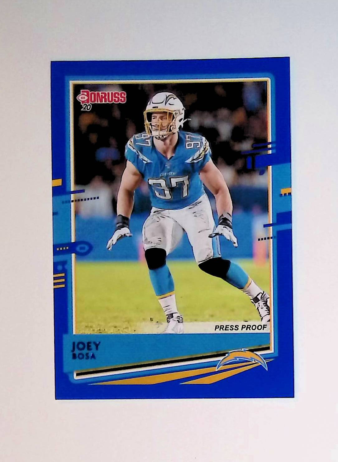 Joey Bosa 2020 Donruss Press Proof Blue #136 (Photo Variation SP) - LoCo Collectables