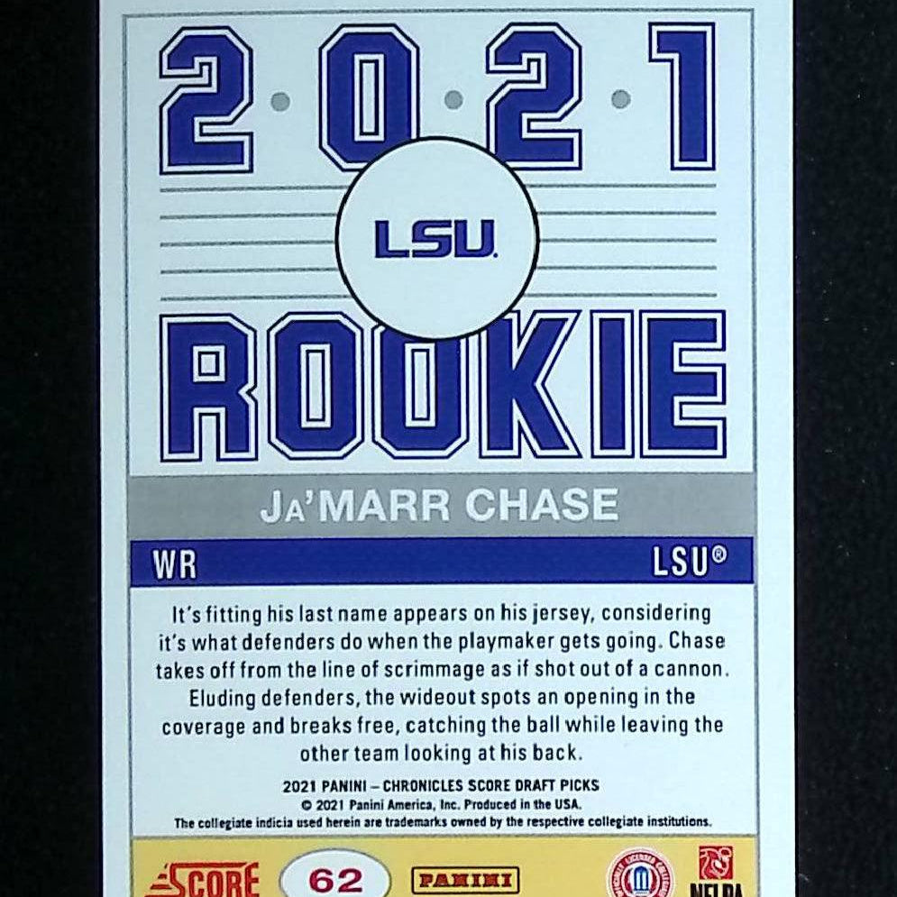 2021 Panini Chronicles Draft Picks Score Retro Orange #62 Ja'marr Chase Rookie - LoCo Collectables
