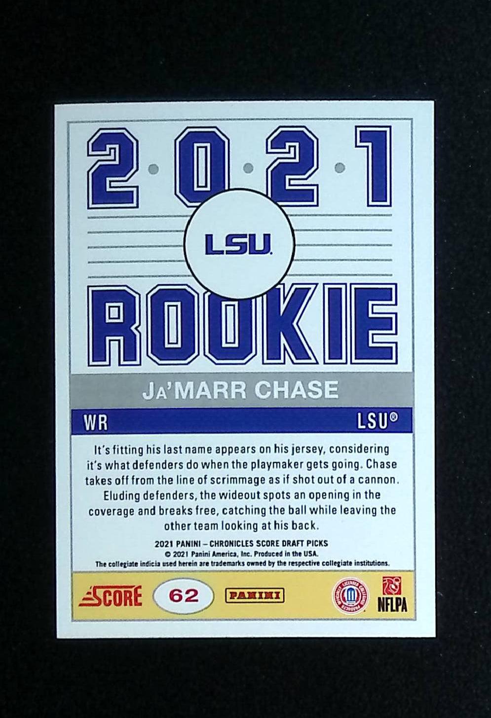 2021 Panini Chronicles Draft Picks Score Retro Orange #62 Ja'marr Chase Rookie - LoCo Collectables