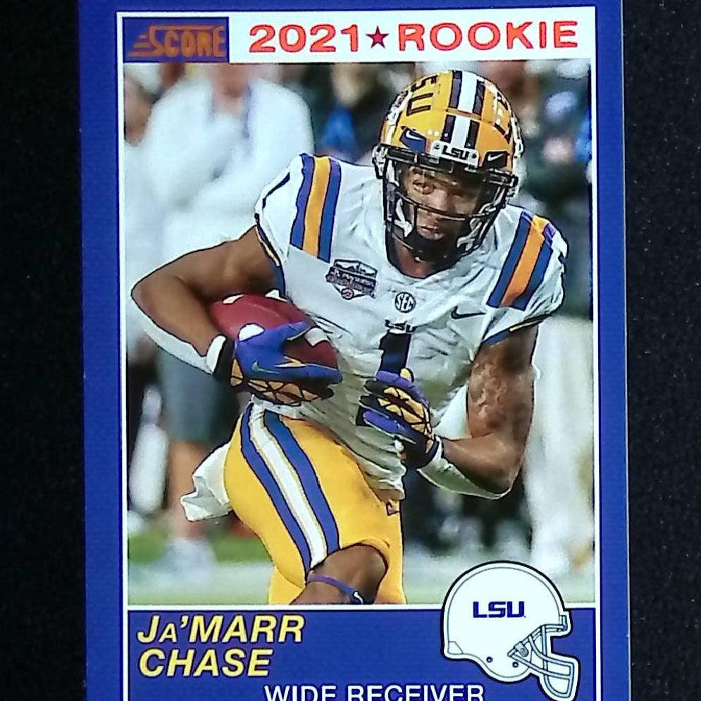 2021 Panini Chronicles Draft Picks Score Retro Orange #62 Ja'marr Chase Rookie - LoCo Collectables