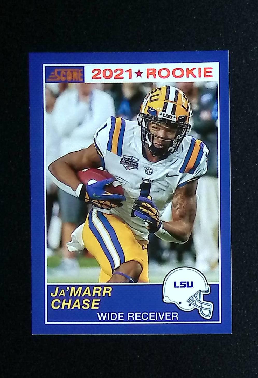 2021 Panini Chronicles Draft Picks Score Retro Orange #62 Ja'marr Chase Rookie - LoCo Collectables