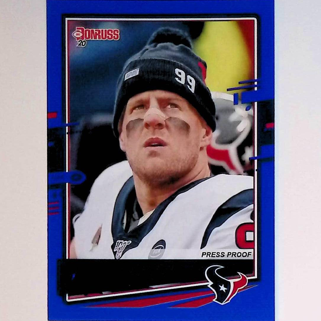 2020 Donruss Press Proof Blue #113 JJ Watt Photo Variation - LoCo Collectables