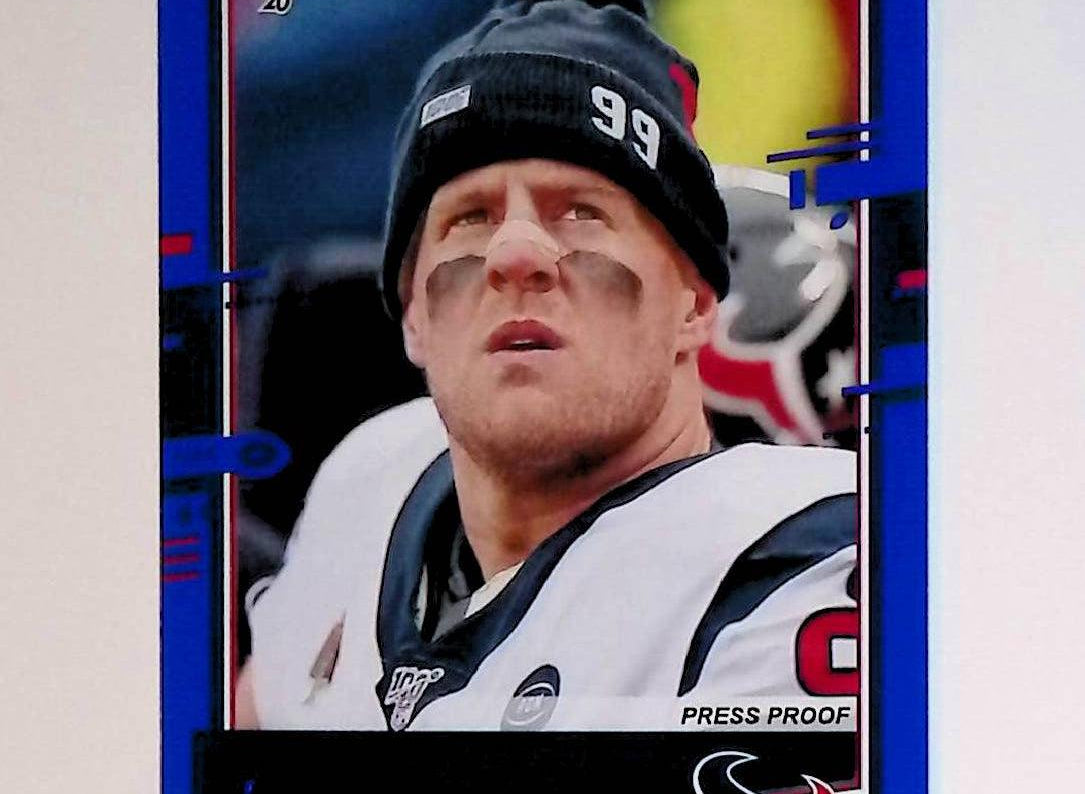 2020 Donruss Press Proof Blue #113 JJ Watt Photo Variation - LoCo Collectables