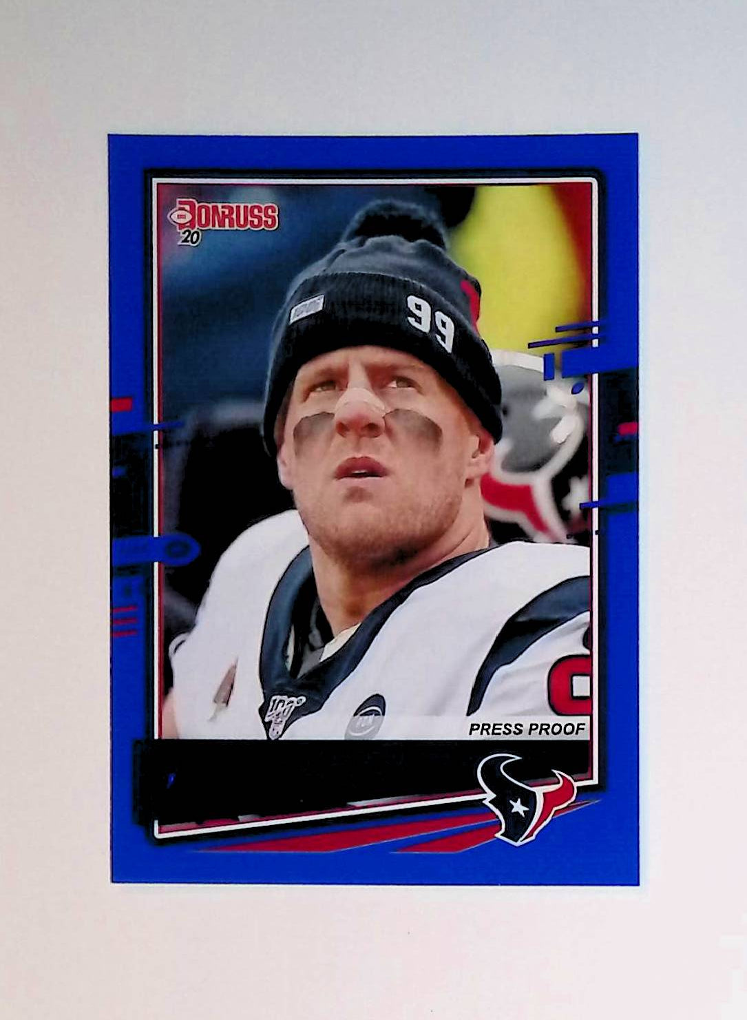 JJ Watt 2020 Donruss Press Proof Blue #113 (Photo Variation SP) - LoCo Collectables