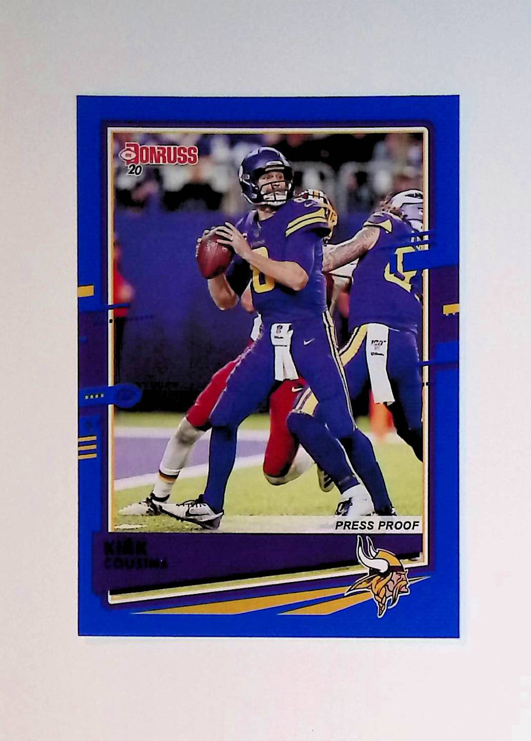 Kirk Cousins 2020 Donruss Press Proof Blue #158 (Photo Variation SP) - LoCo Collectables