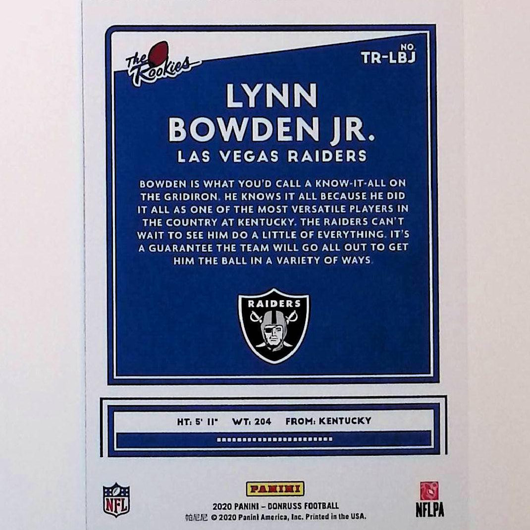 2020 Donruss The Rookies #TR-LBJ Lynn Bowden Jr - LoCo Collectables