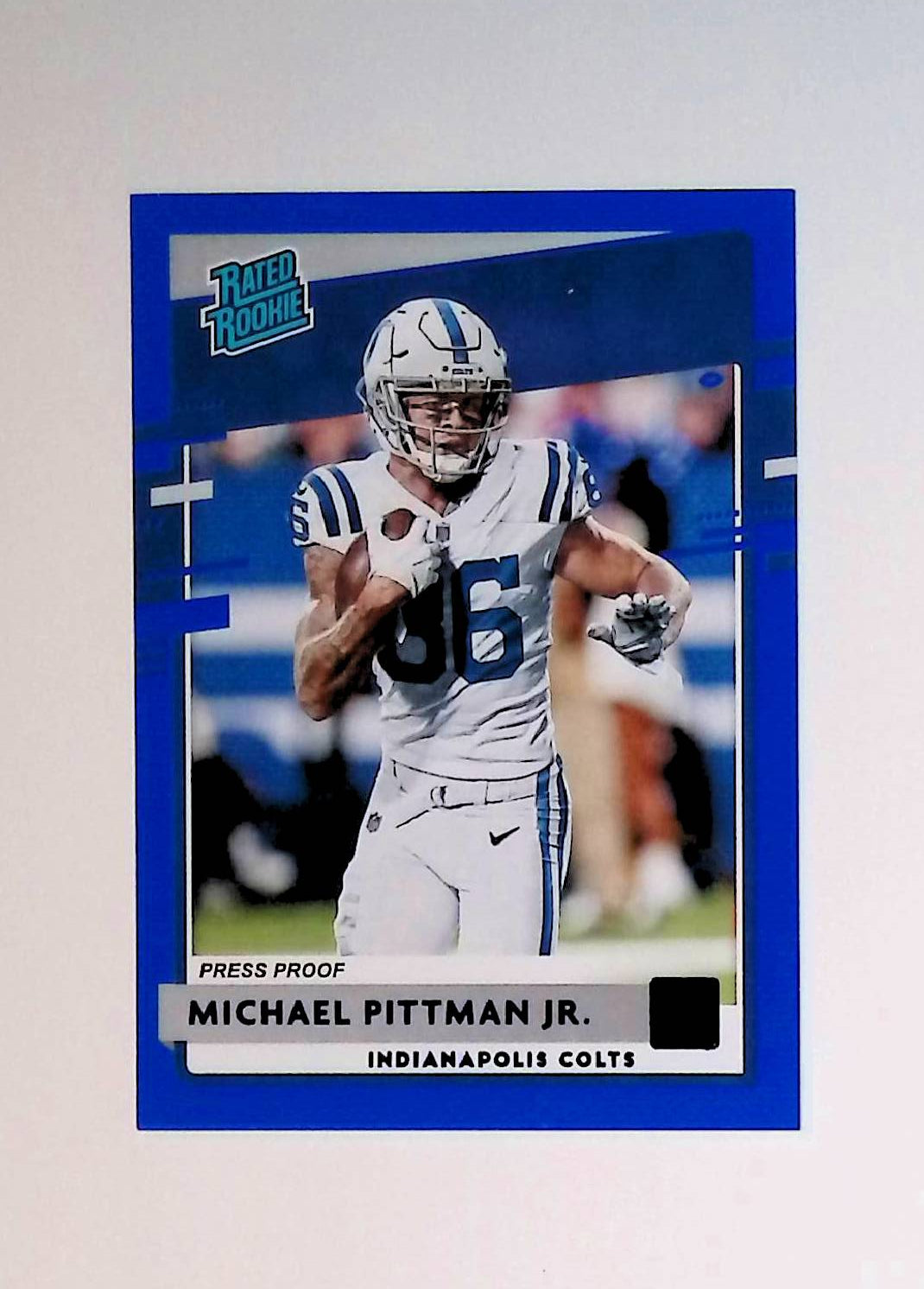 Michael Pittman Jr 2020 Donruss Press Proof Blue Rated Rookie #322 (Rookie Card) - LoCo Collectables