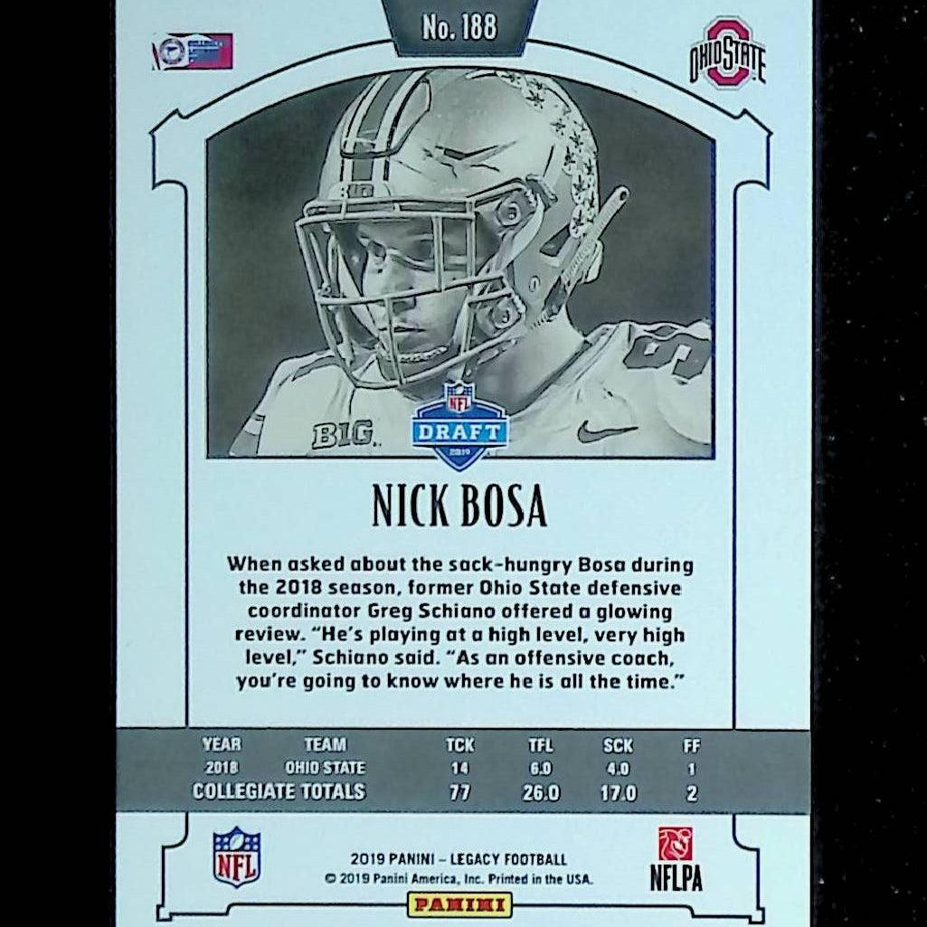 2019 Panini Legacy #188 Nick Bosa Rookie - LoCo Collectables