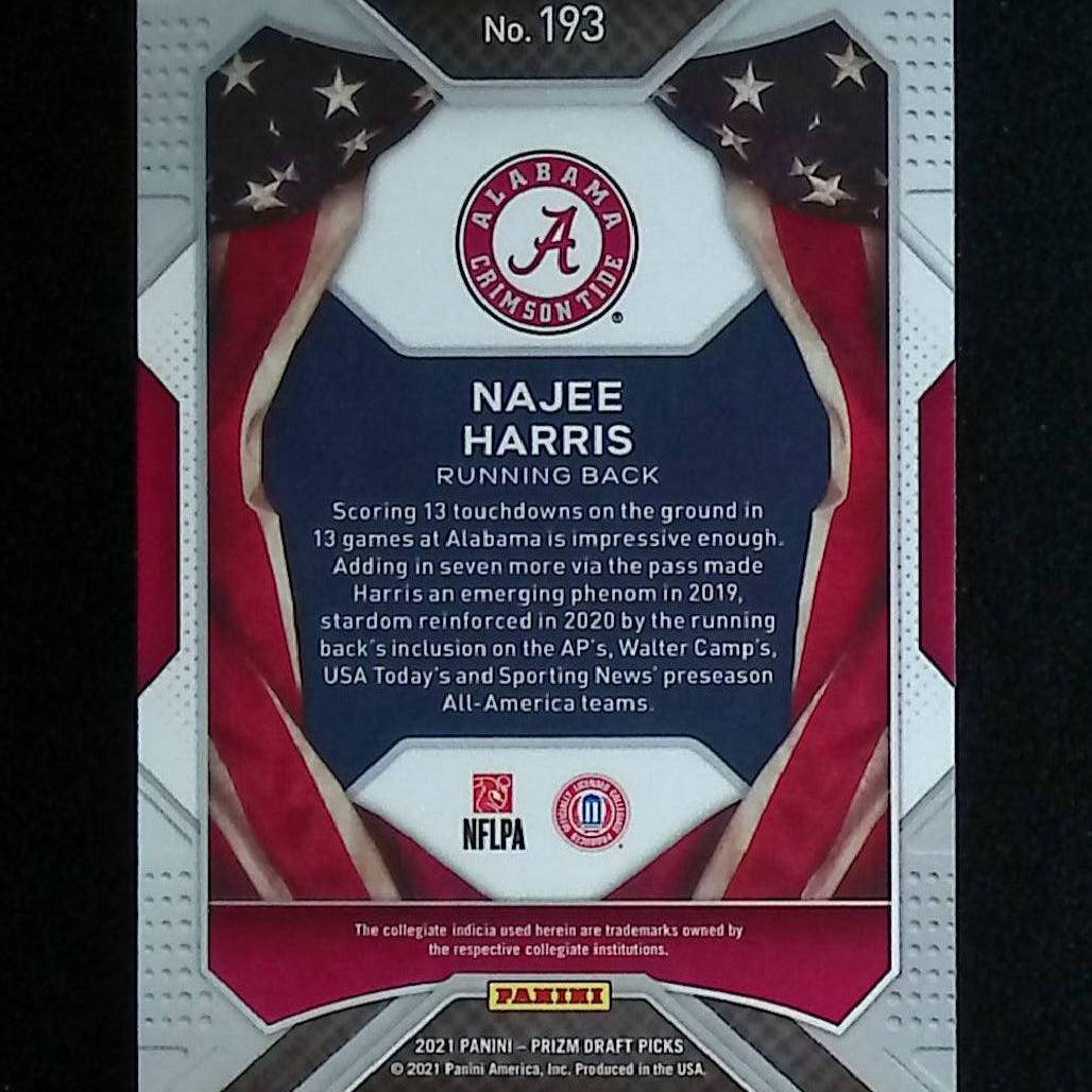 Najee Harris 2021 Panini Prizm Draft Picks #193 (Rookie Card) - LoCo Collectables