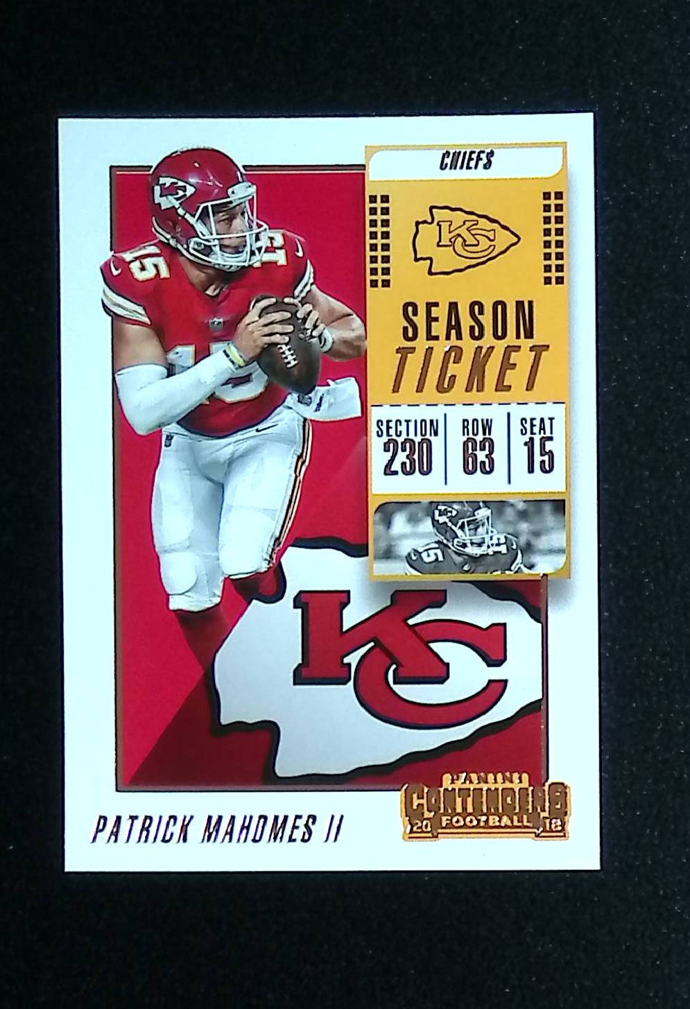 Patrick Mahomes II 2018 Panini Contenders #51 - LoCo Collectables