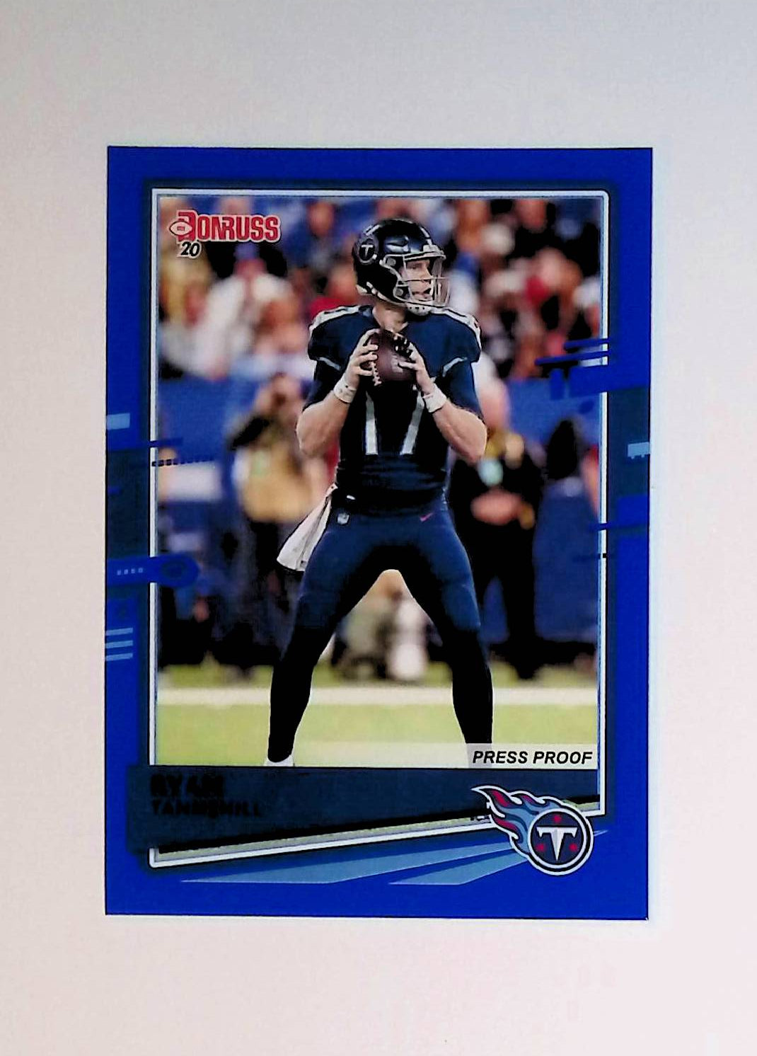 Ryan Tannehill 2020 Donruss Press Proof Blue #246 (Photo Variation SP) - LoCo Collectables