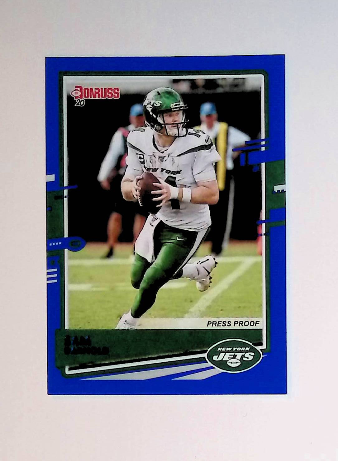 Sam Darnold 2020 Donruss Press Proof Blue #191 (Photo Variation SP) - LoCo Collectables