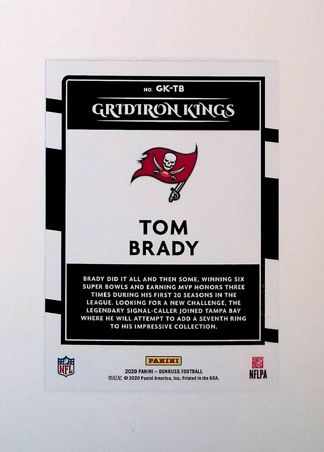 Tom Brady 2020 Donruss Gridiron Kings #GK-TB - LoCo Collectables