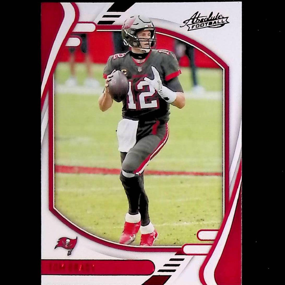 Tom Brady 2021 Panini Absolute Football Red Foil #91 - LoCo Collectables