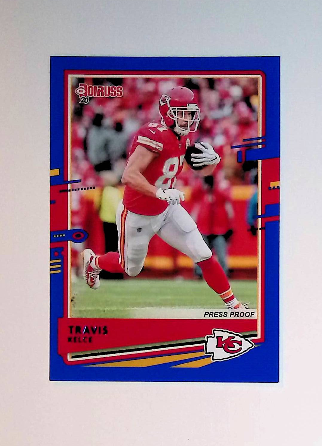 Travis Kelce 2020 Donruss Press Proof Blue #3 - LoCo Collectables