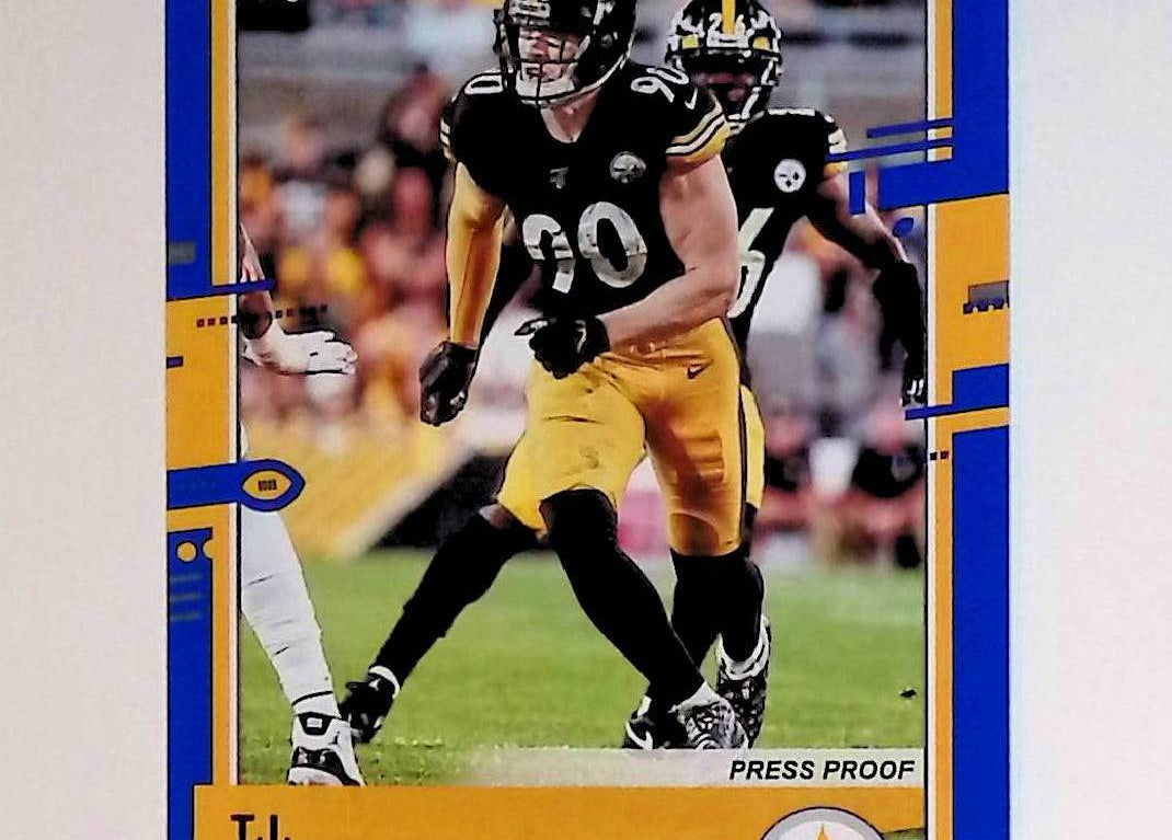 2020 Donruss Press Proof Blue #220 TJ Watt - LoCo Collectables