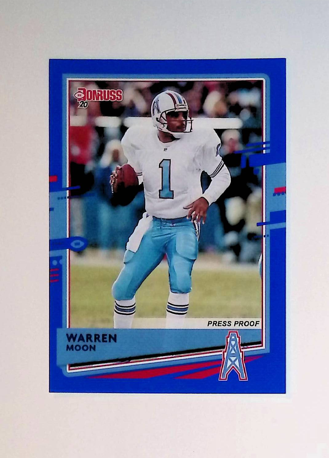 Warren Moon 2020 Donruss Press Proof Blue #118 - LoCo Collectables