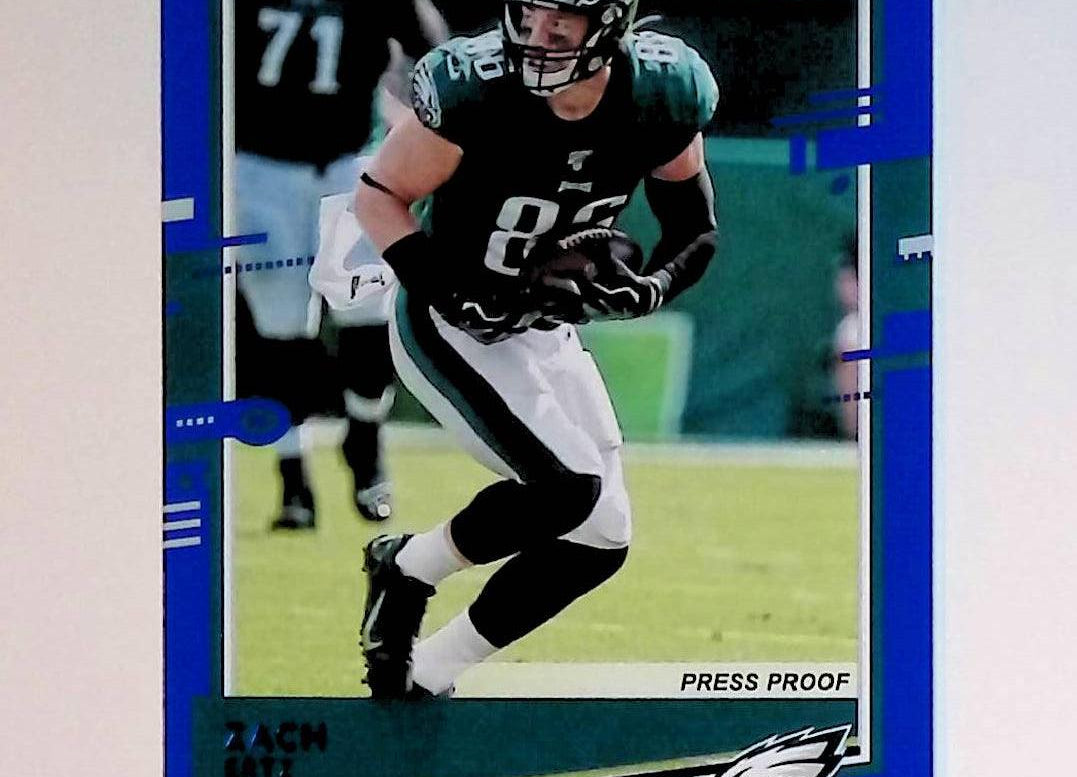 2020 Donruss Press Proof Blue #208 Zach Ertz - LoCo Collectables