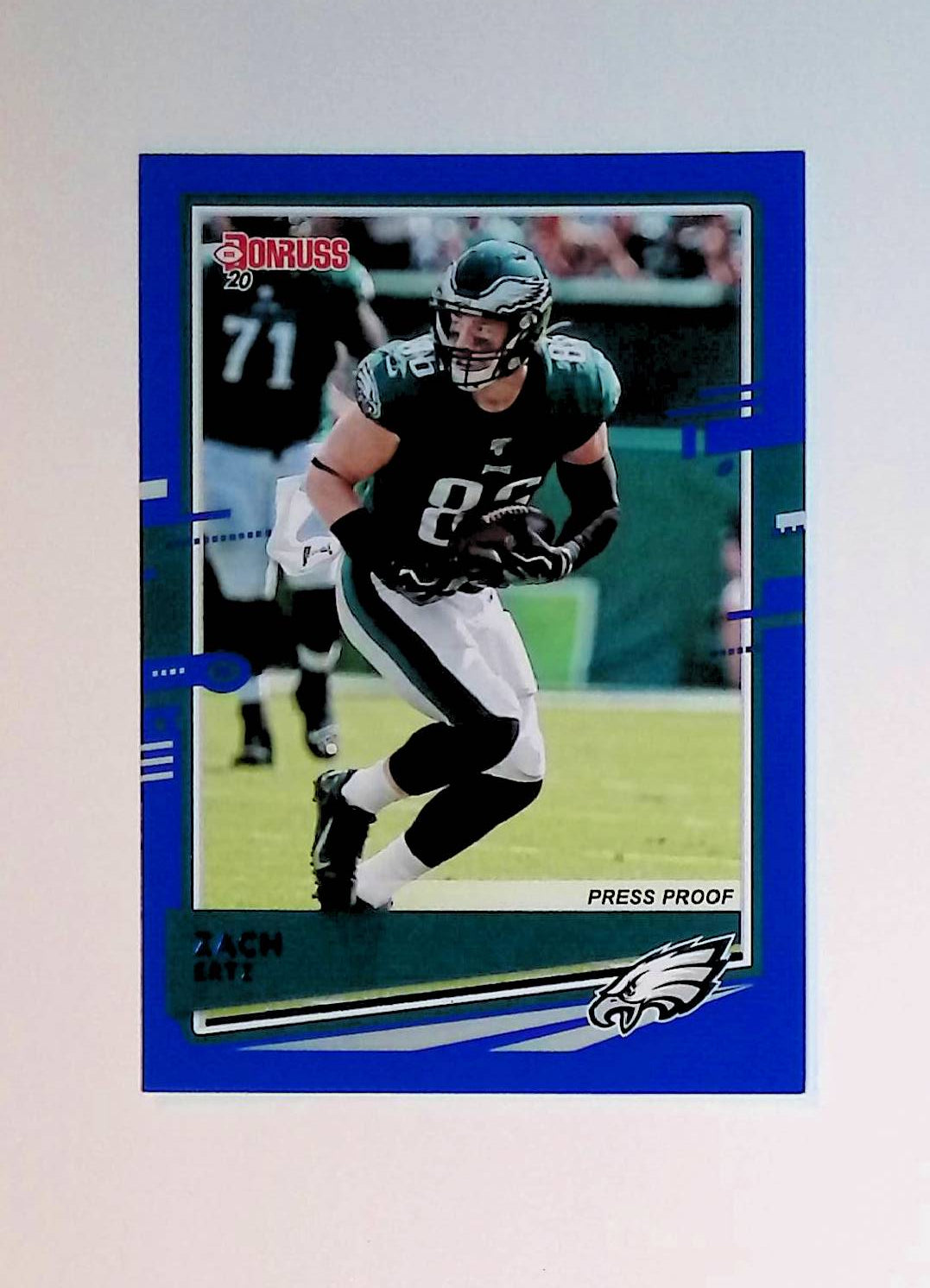 Zach Ertz 2020 Donruss Press Proof Blue #208 - LoCo Collectables