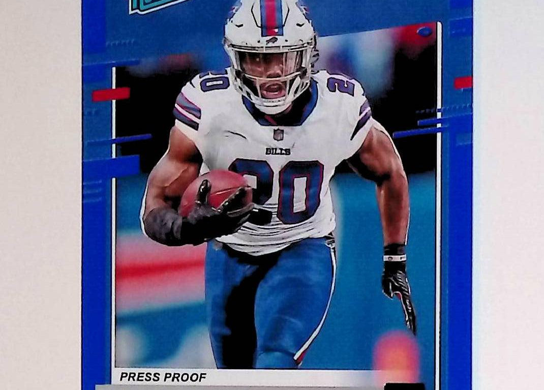 2020 Donruss Press Proof Blue #330 Zack Moss Rated Rookie - LoCo Collectables
